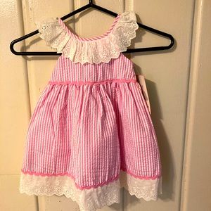 Pink and White Stripped Dress